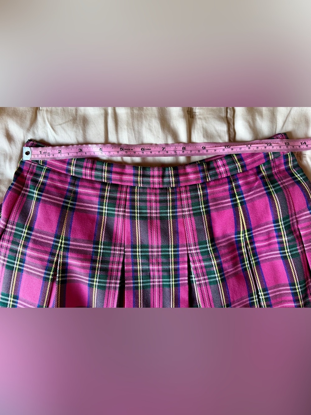 Amanda Uprichard Pink Plaid Dixon Skort - Picture 9 of 10